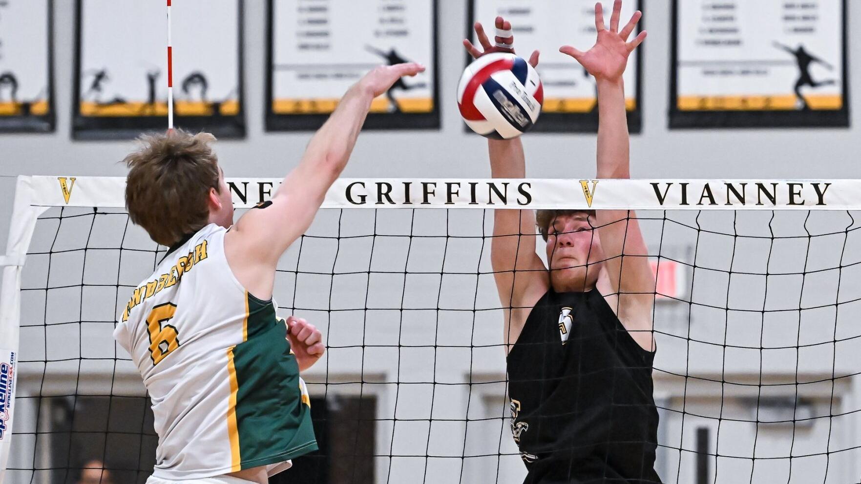 Vianney tops Lindbergh in battle of boys volleyball unbeatens